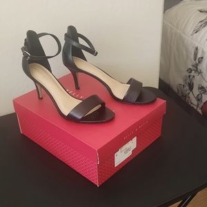 BLACK Strappy 3" Heel Sandals by Kelly & Kate.  Size 8